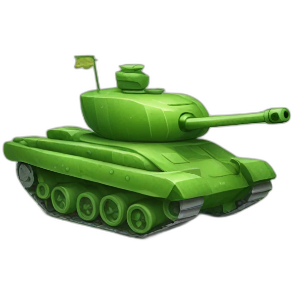 Tank and cucumber emoji