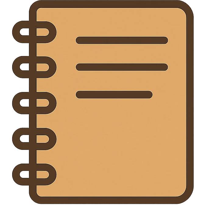 notebook icon in a general style emoji