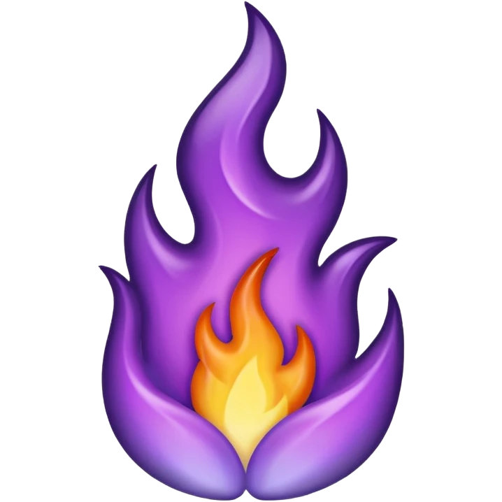 Purple flame emoji