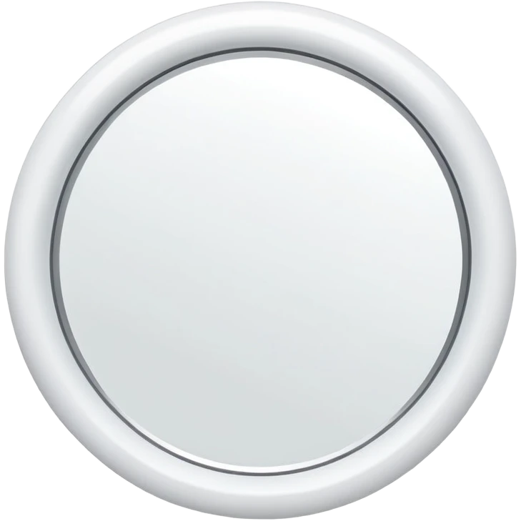 round white mirror emoji