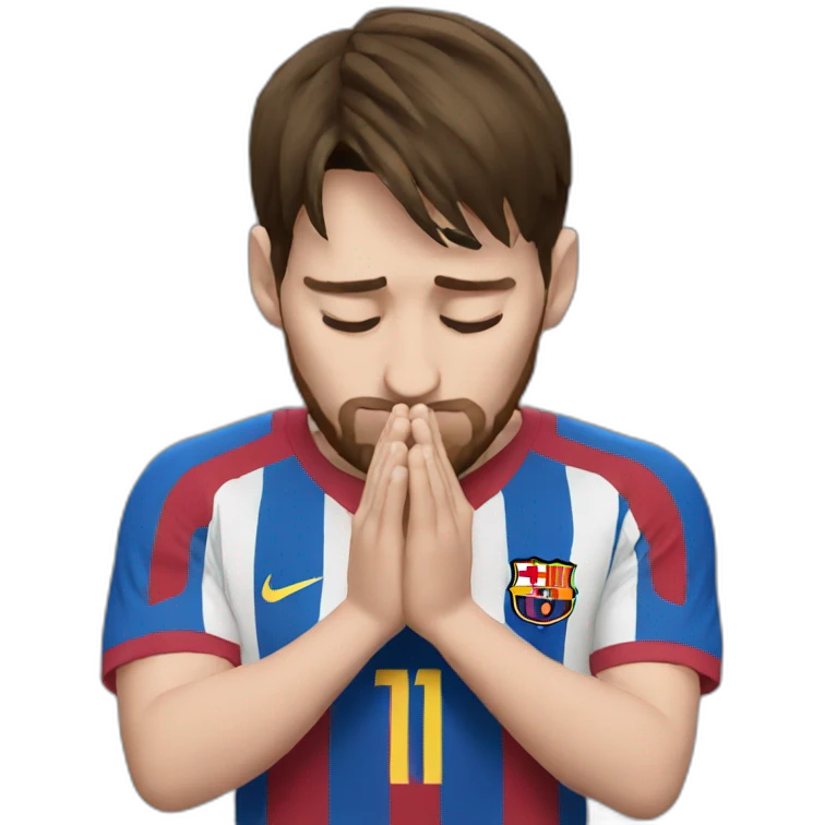 Messi praying emoji