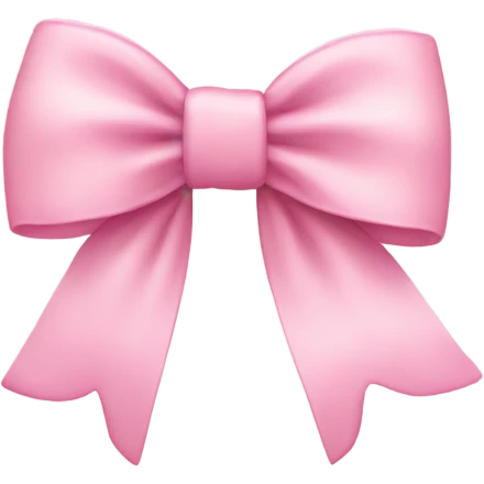baby pink bow emoji