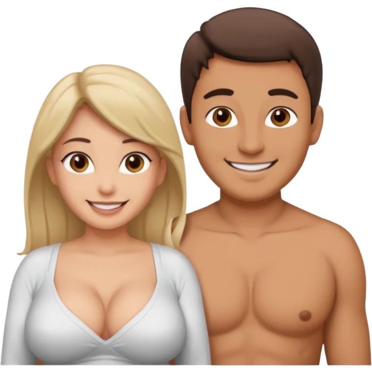 Man sex naked busty female breasts emoji