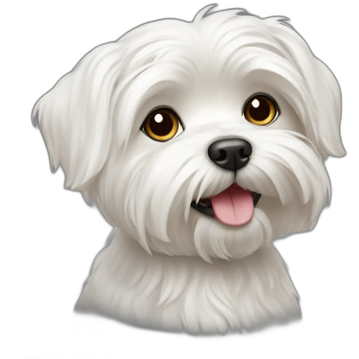 Maltese dog emoji