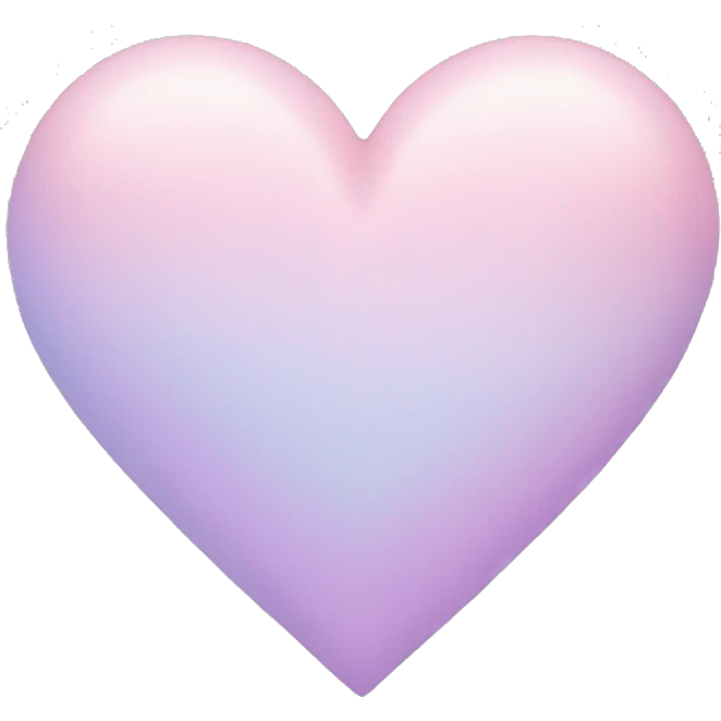 Pastel heart emoji