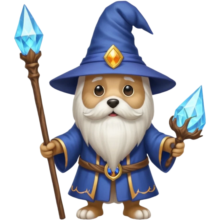 Dog wizard emoji