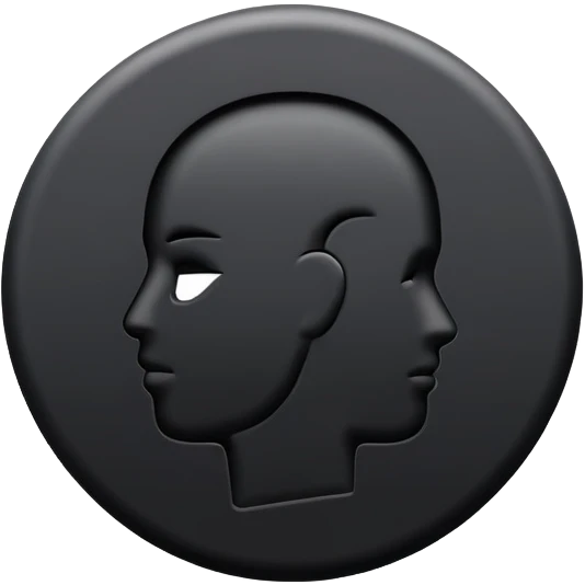 user silhouette icon 3D emoji