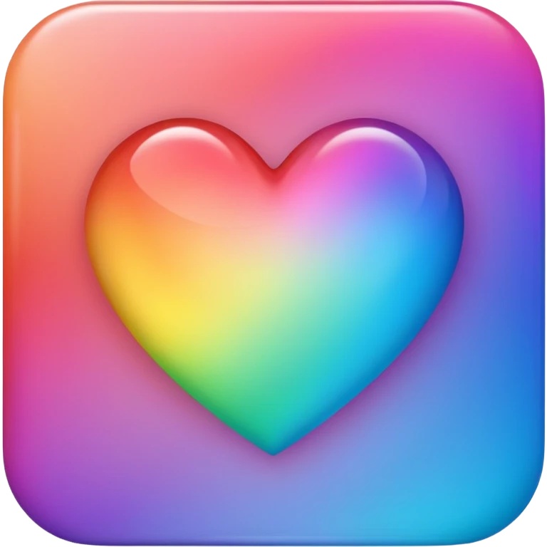 heart with rainbow gradient emoji