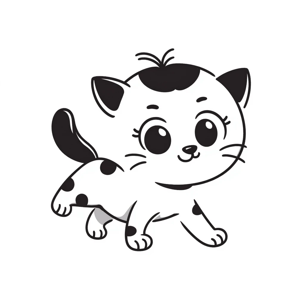 cute playful kitten with big expressive eyes emoji