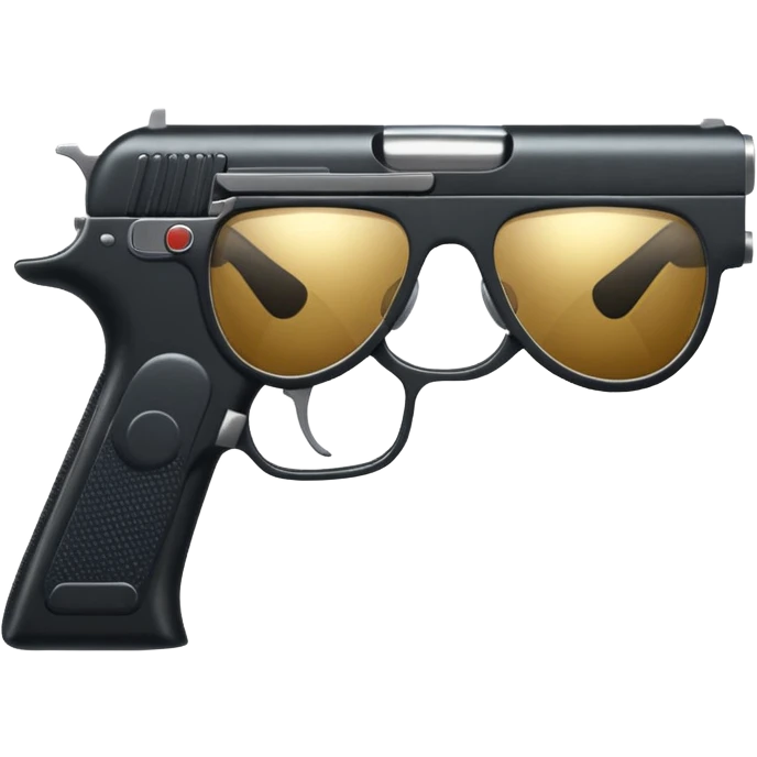 pistol with sunglasses emoji
