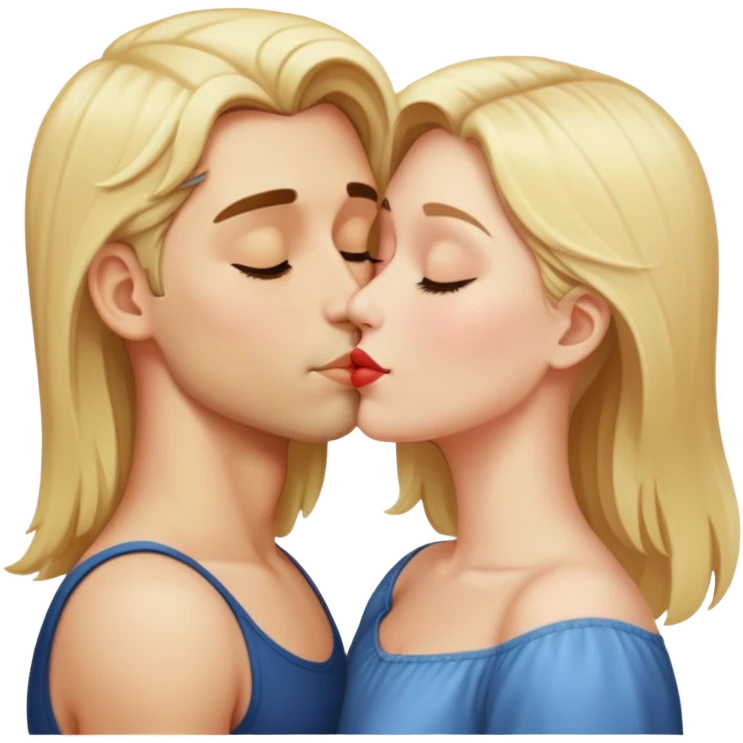 Blonde Kiss emoji
