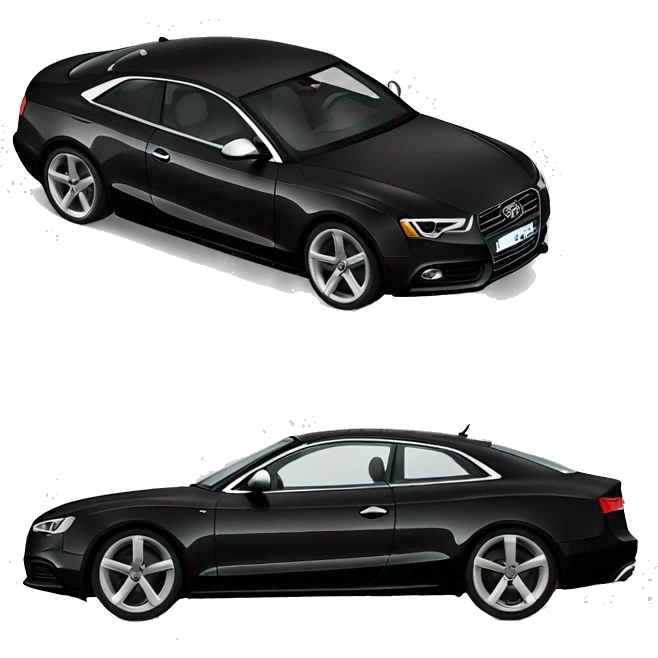 Black audi a5 emoji