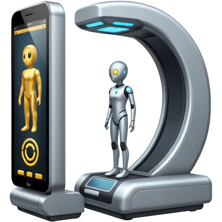 Body search scanner  emoji