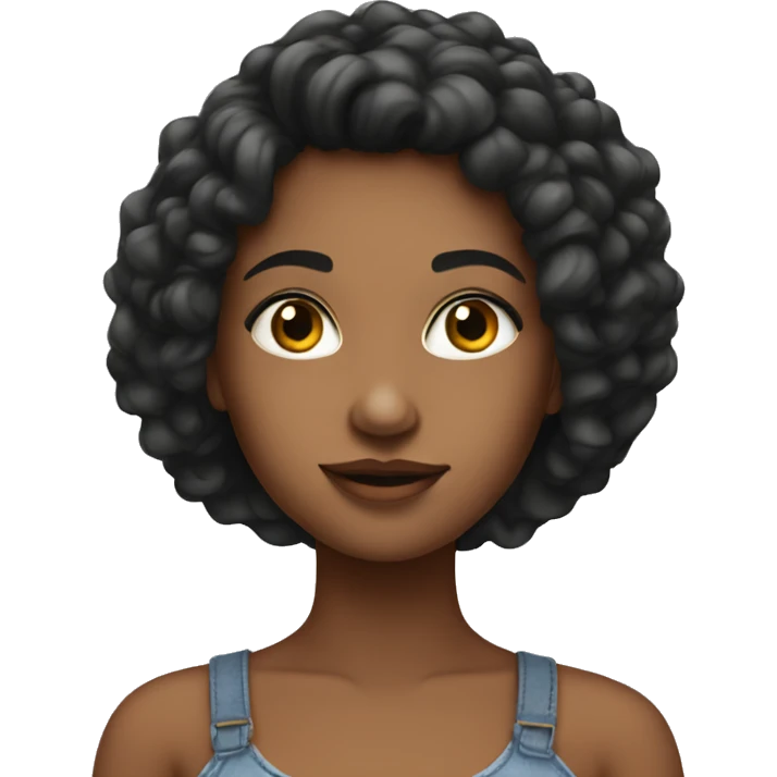 Pretty girl wearing crop top emoji