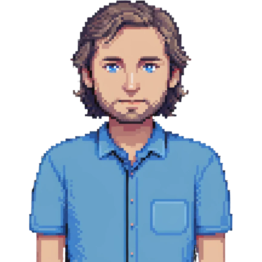 white man with blue shirt emoji