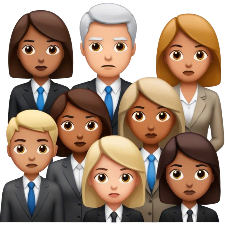 team of lazy people in office emoji