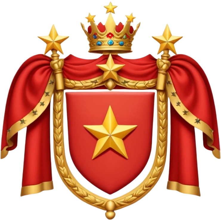 red 5 stars coat of arms emoji