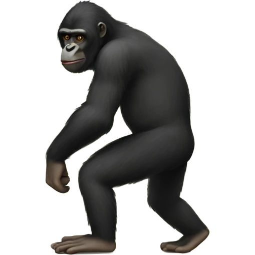 Gorrilla with monkey legs emoji