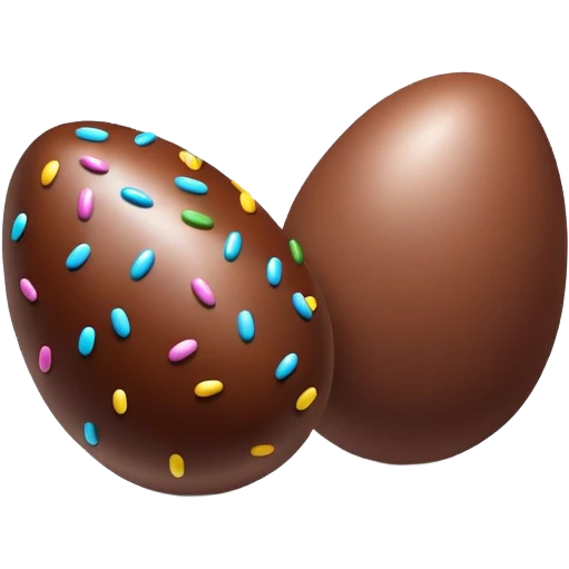 Chocolate Easter eggs emoji