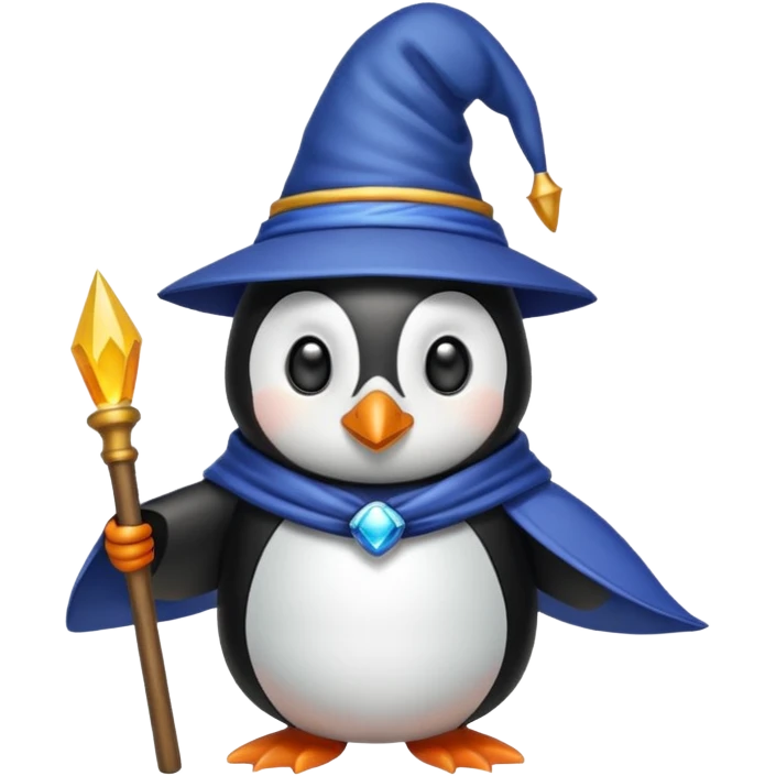 Penguin Wizard emoji