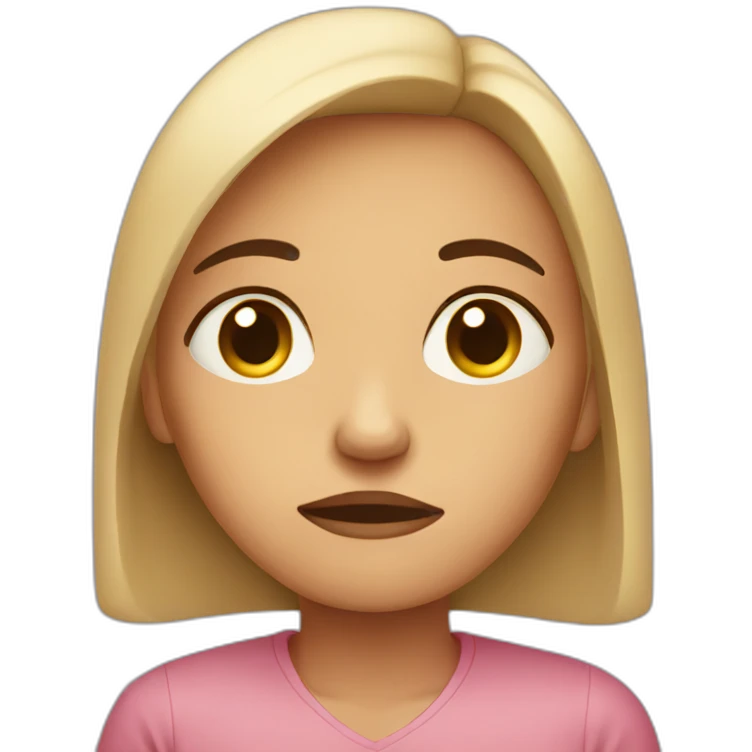 sad woman  emoji