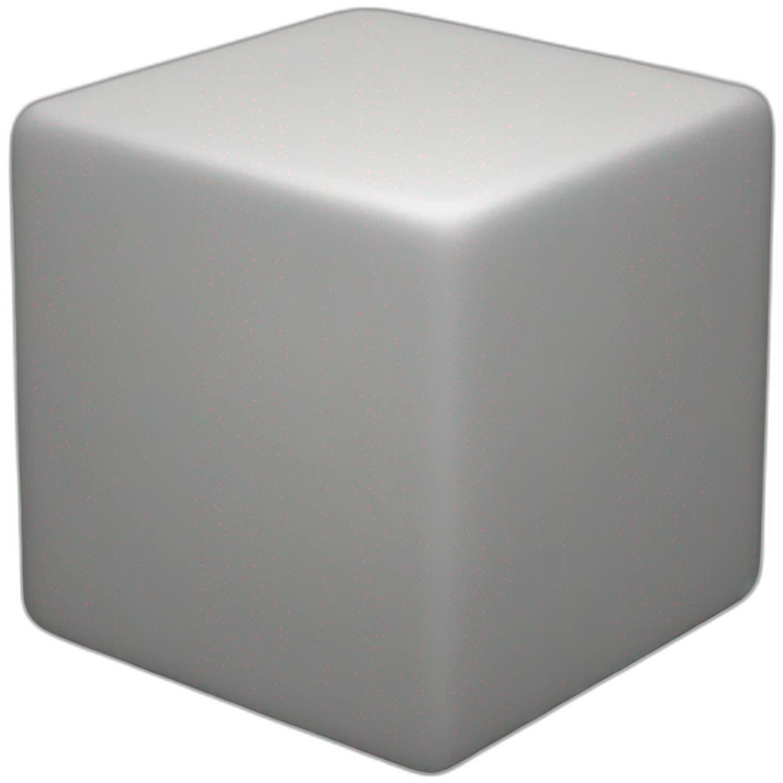 Outline of a cube with a black background emoji
