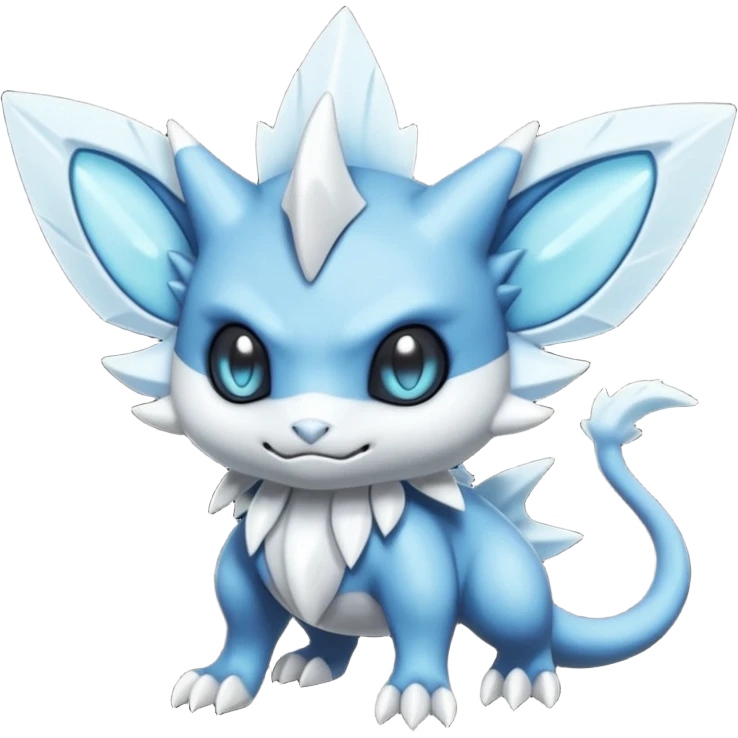 Elemental shady edged scaled murky dark dusky mechanical frosty fairy-like fantasy epic rare Glalie-Sneasel-Togetic-Pokémon-Fakémon-hybrid-creature emoji