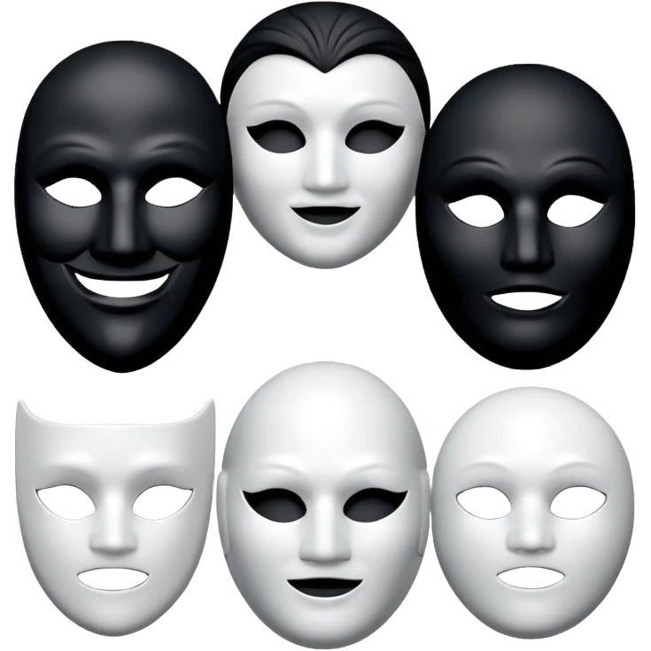 white mask pack for face, without human's face emoji