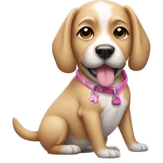 Dog wearing bikini emoji