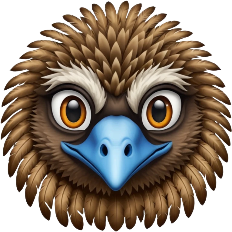 Emu face close up  emoji