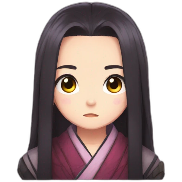 Sad nezuko from demon slayer emoji