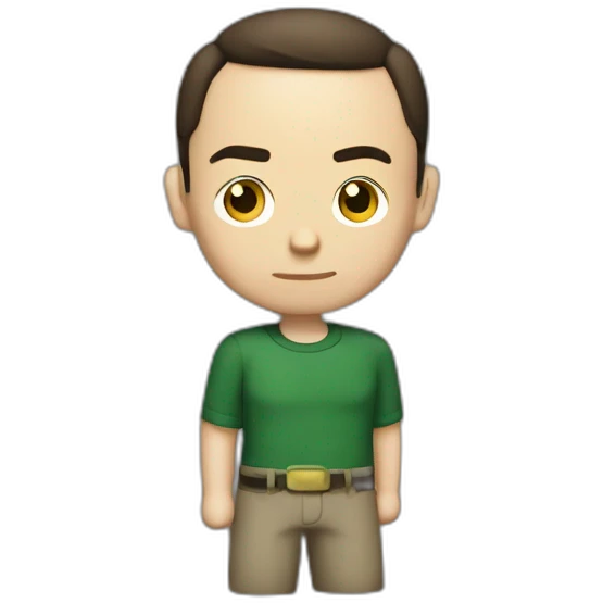 Sheldon Cooper déguisé flash emoji