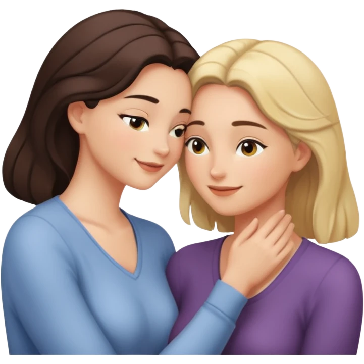 To women intimate moment by the window  emoji