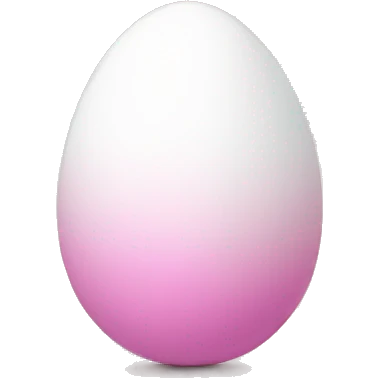 easter light pink white egg gradient emoji