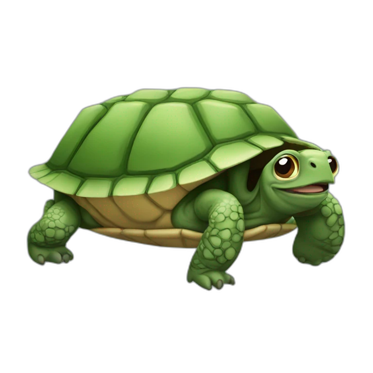 Singe sur tortue emoji