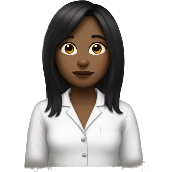 Girl with white skin and black hair wearing pajamas emoji