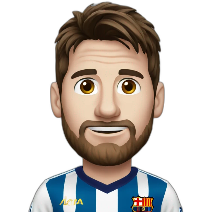 Lionel messi avec grandes preilles emoji
