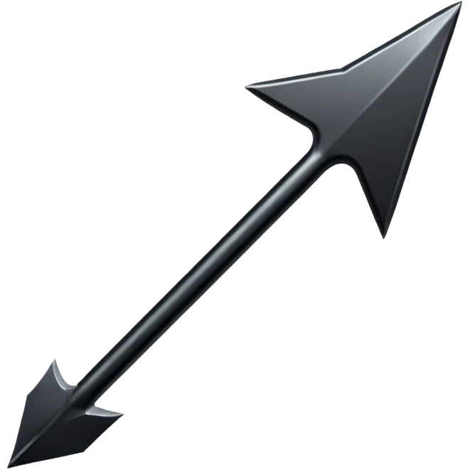 Black arrow emoji
