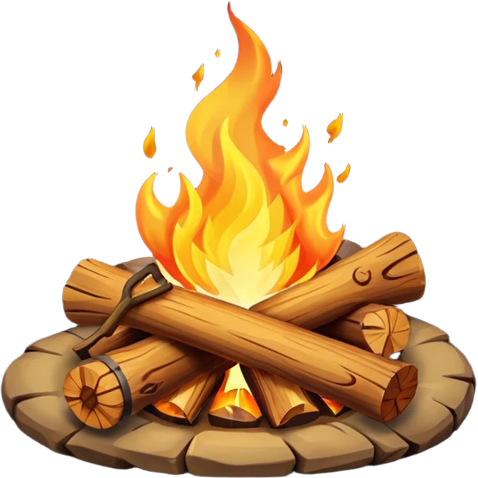 campfire with love emoji