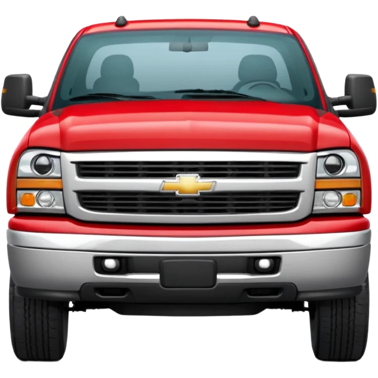 red 2005 chevy silverado 3500 crew cab front view emoji