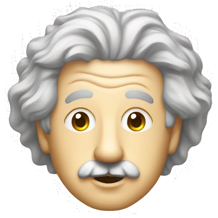 computer with albert einstein in it emoji