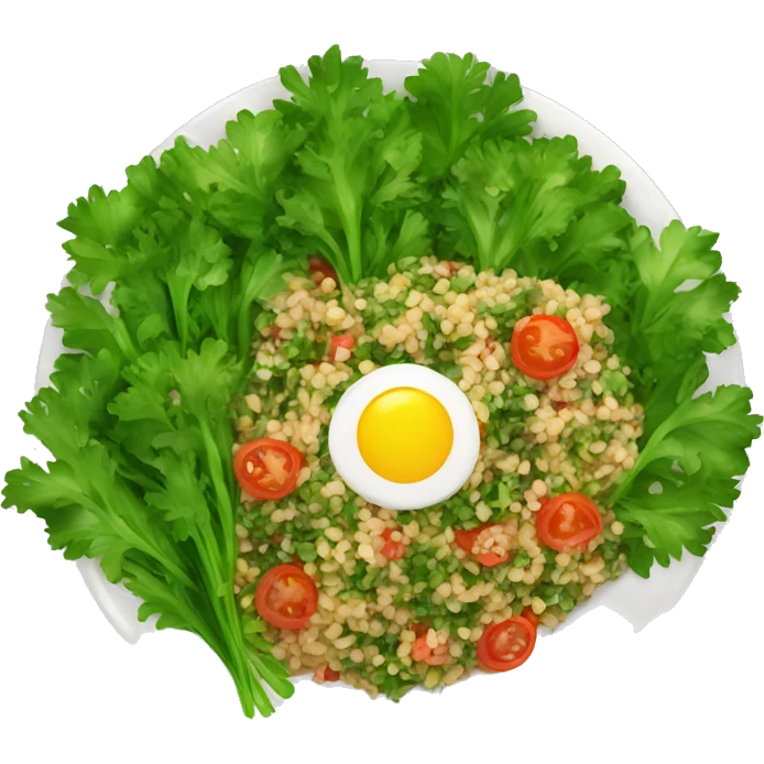 Tabbouleh plate emoji