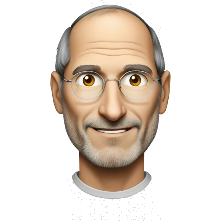 Steve jobs is happy emoji