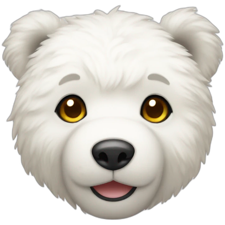 white teddy bear emoji