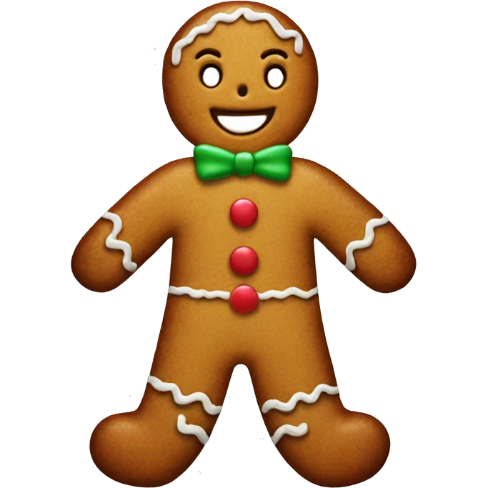 Gingerbread man emoji