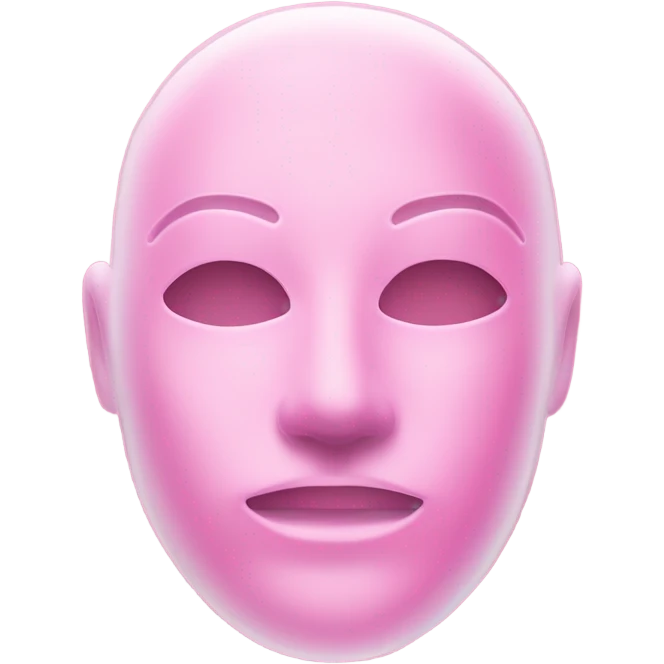 hydrogel face mask pink emoji