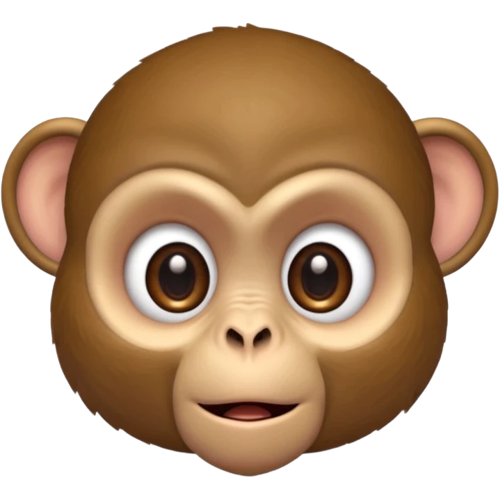 monkey with fear expression  emoji