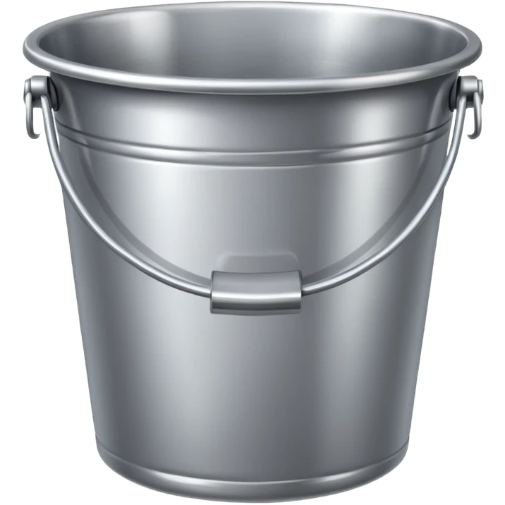 empty silver bucket emoji