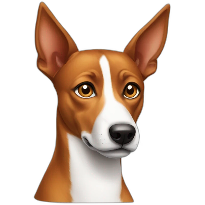 suspicious basenji emoji