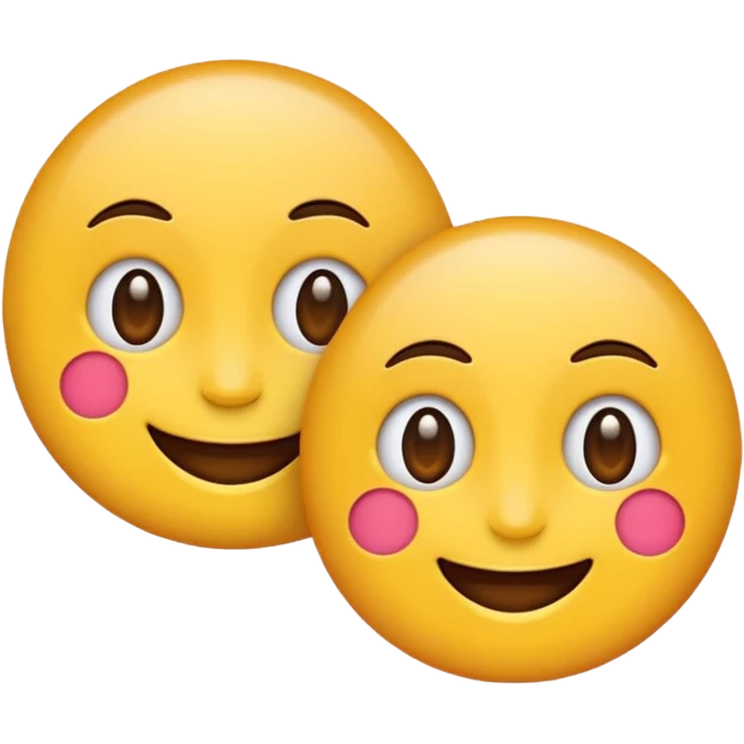 two emojis overlapping emoji